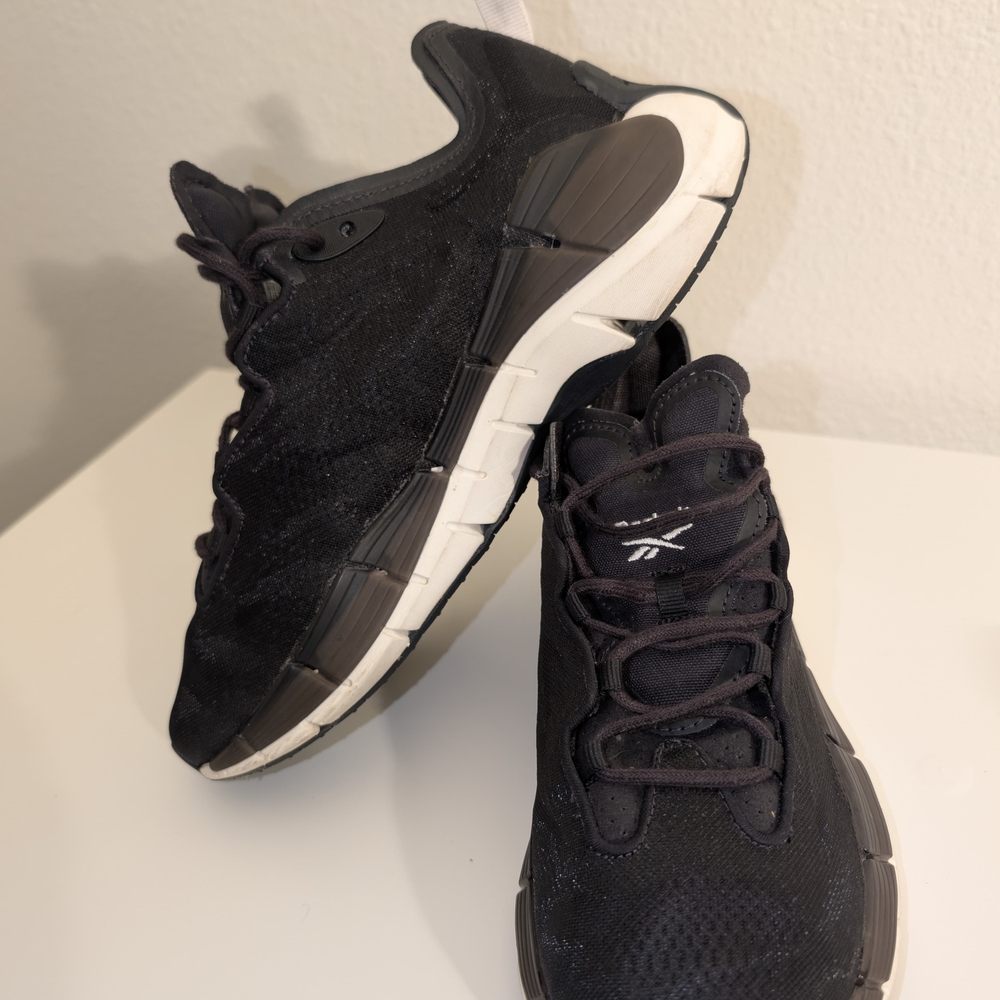 Reebok Black Athletic Sneakers with White Accent